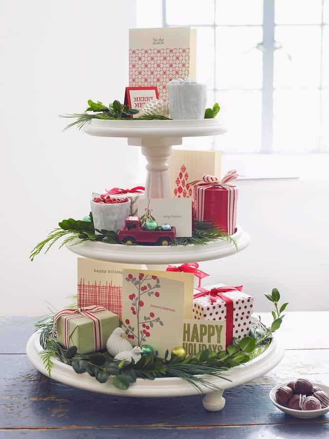 Tiered Christmas Centerpieces
