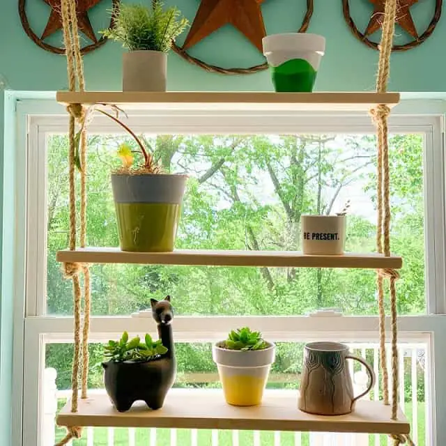 Tiered Window Plant Shelf