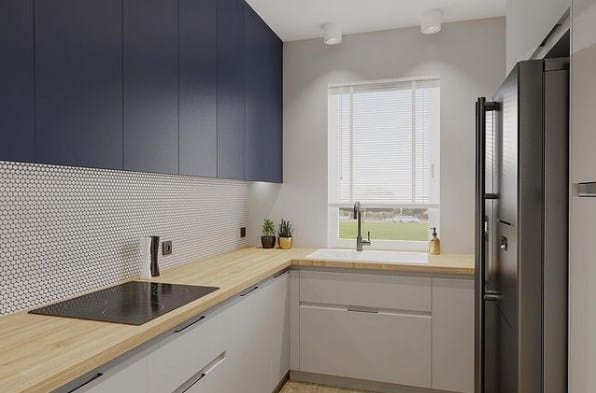 Top Blue Kitchen Cabinet