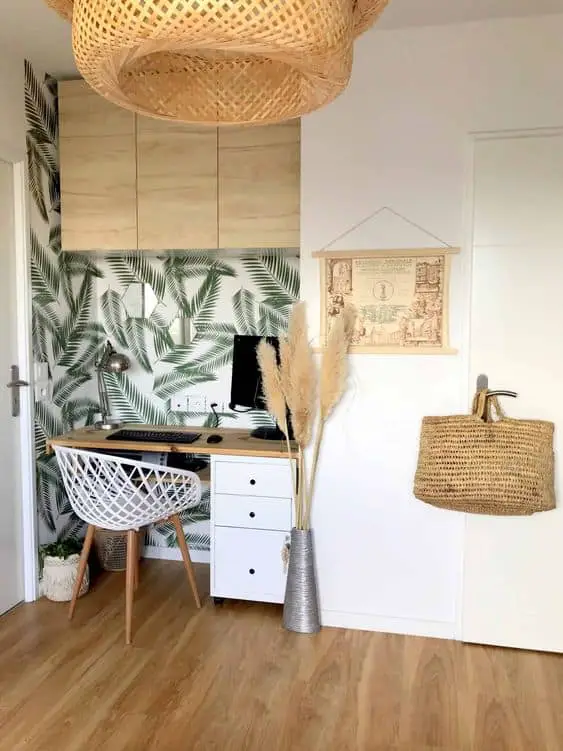 Tropical Home Office Nook Decor Ideas