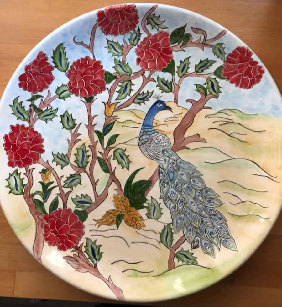 Trees With Red Fruits Plate Design