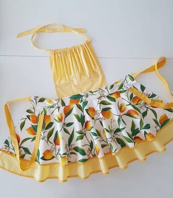 Cute lemon kitchen apron