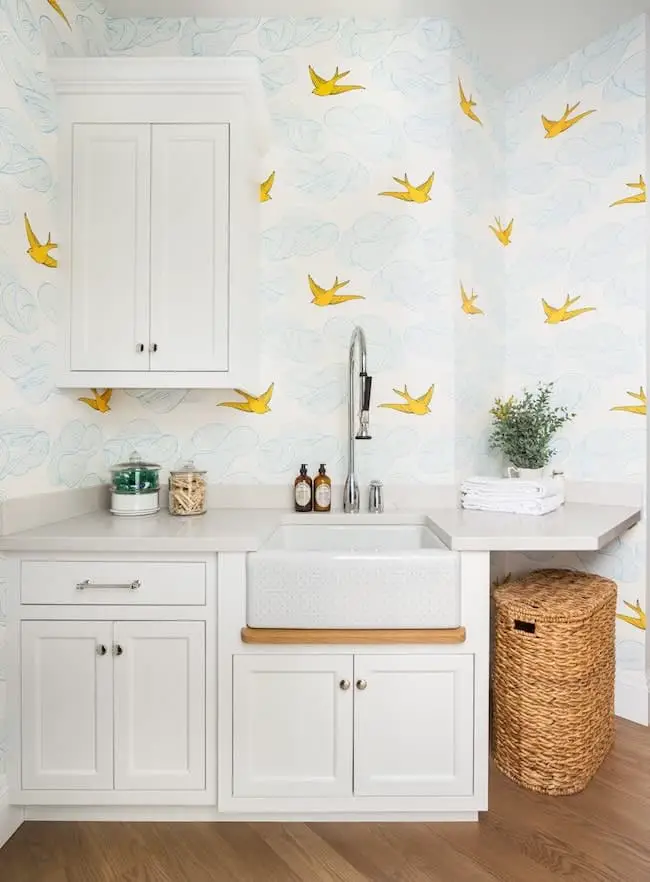 Wallpaper Laundry Room Ideas 