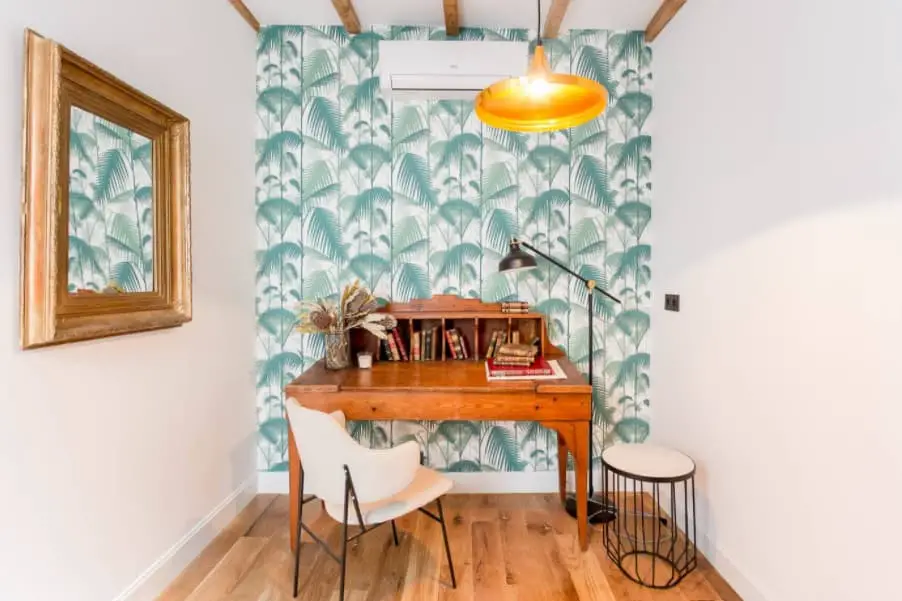 Wallpaper Tropical Home Office Decor Ideas
