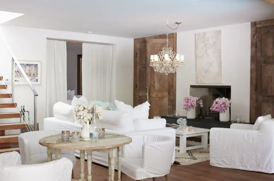 White Sofa Shabby Chic Living Room Ideas