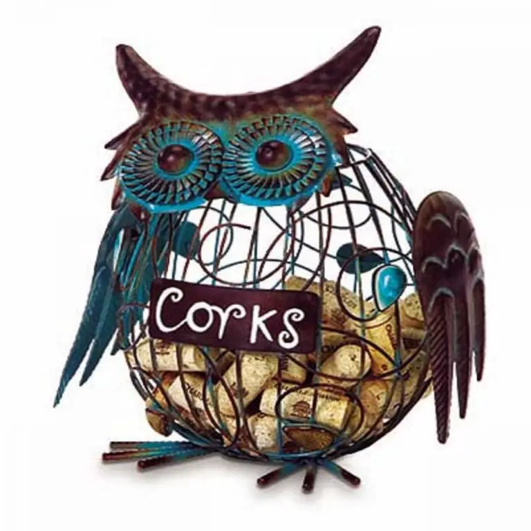 Wine Cork Holder Owl Decor