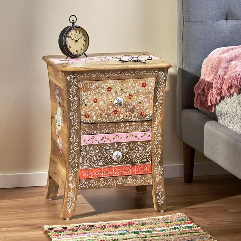 26 Versatile Bohemian Nightstands For A Stunning Bedroom