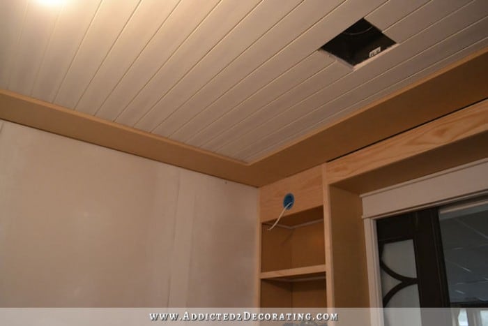 Wood Planked Basement Ceiling Ideas