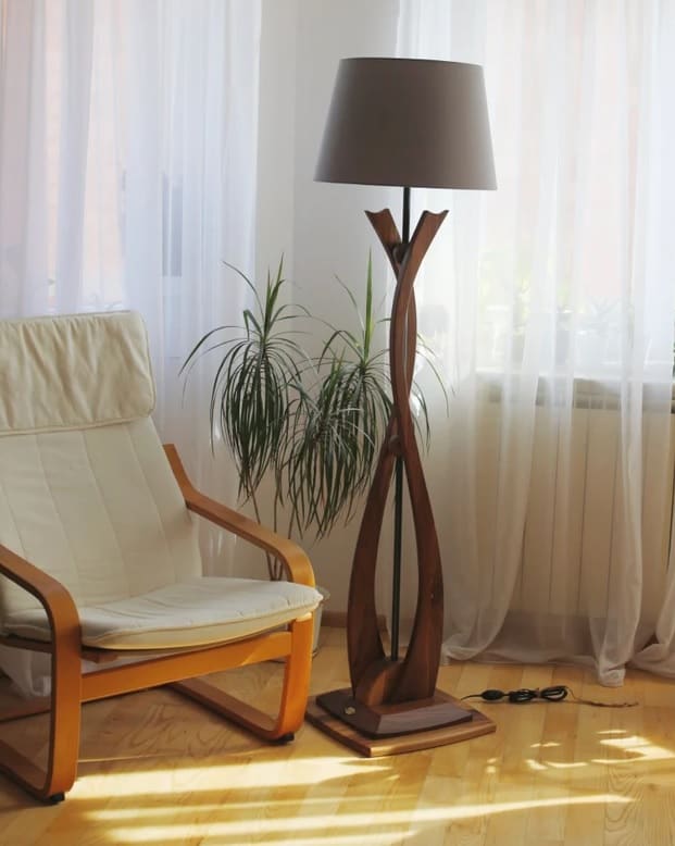 Wood Scandinavian Floor Lamps