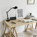 DIY Wooden Computer Desk with Books