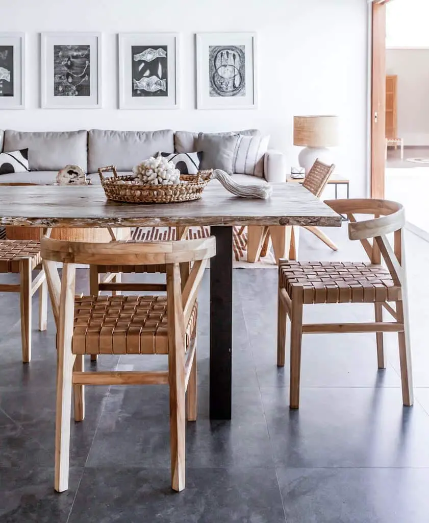 Woven Scandinavian Dining Chairs