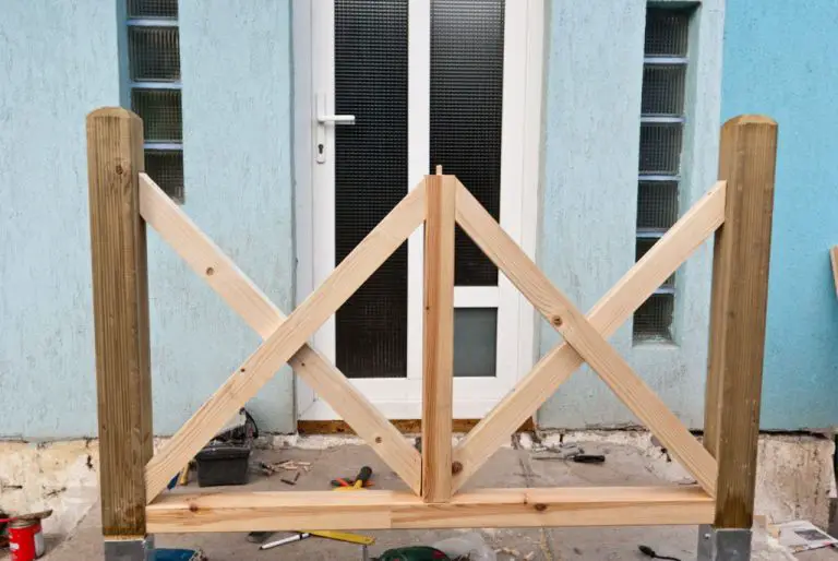 X Shaped Deck Railing