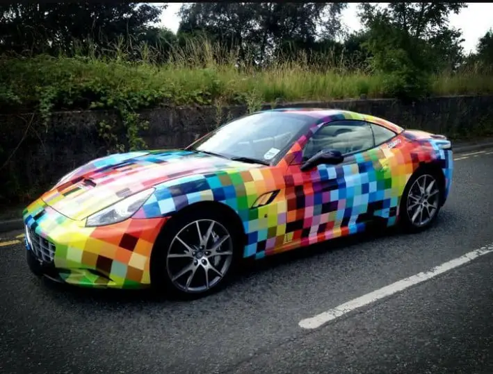 rainbow Car Wrapping design