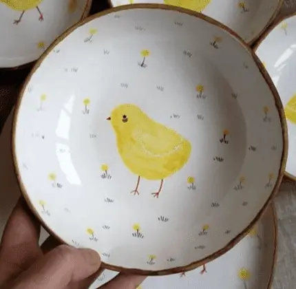 Little Chick on Plate Design