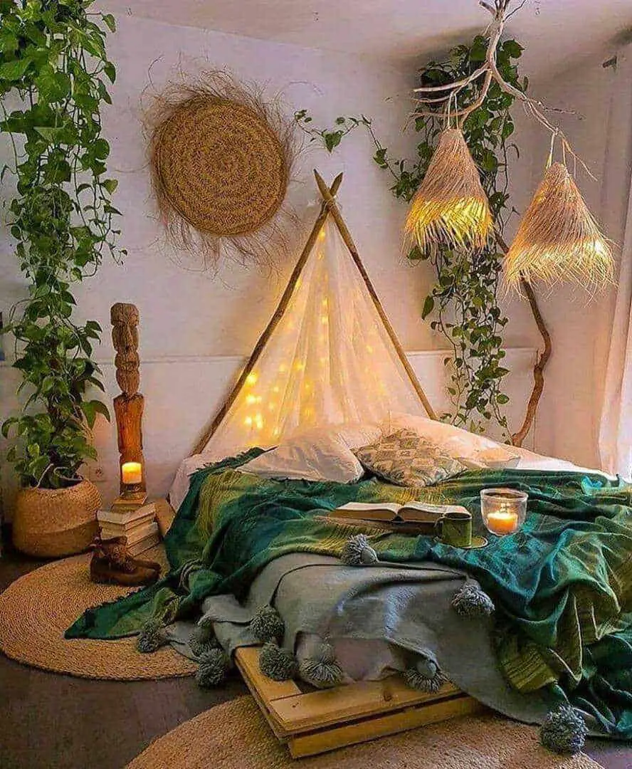 Bohemian, Hippie, and Preppy Flair Bedroom