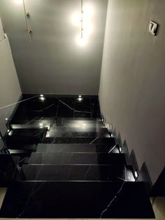 Pure Black Granite Steps