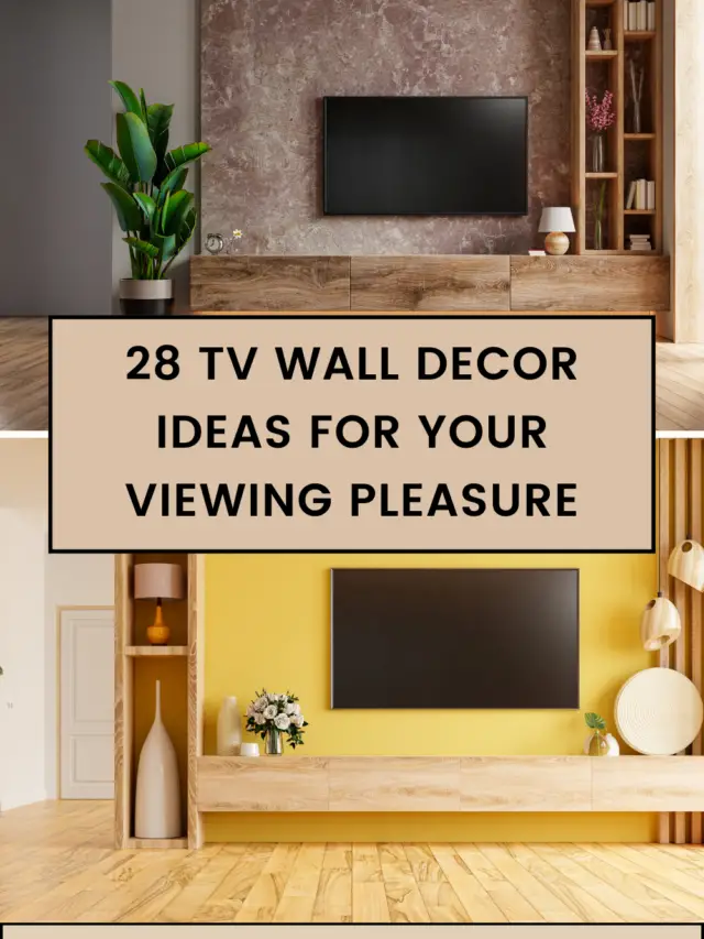 28 TV Wall Decor Ideas For Your Viewing Pleasure