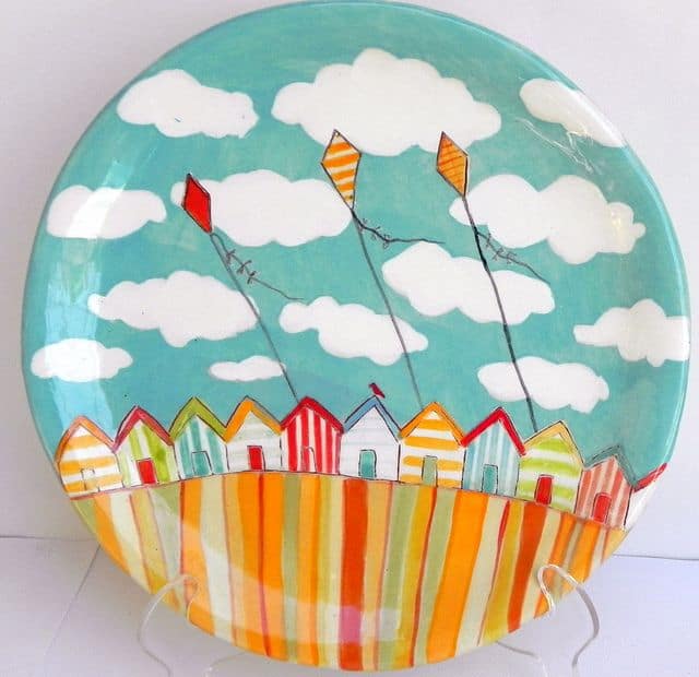 Cloud and Kites Plate Design