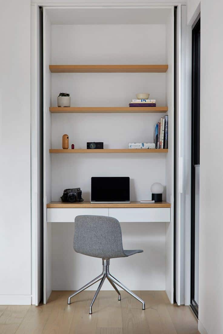 Closet Desk Ideas || Minimalist