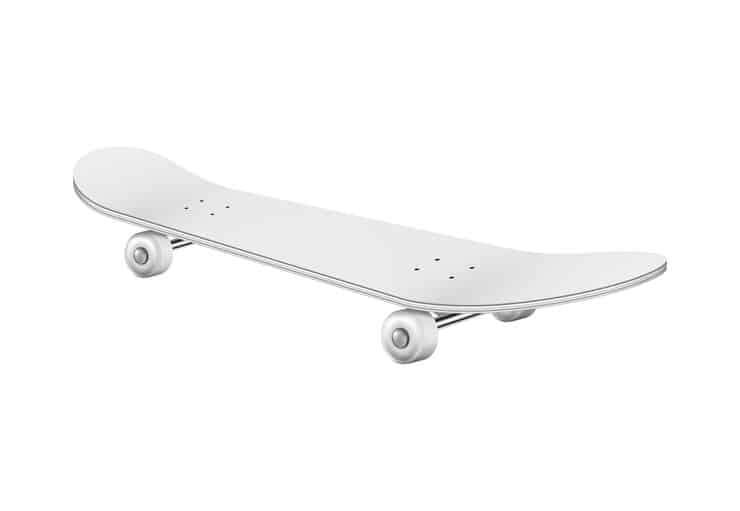 Skateboard Design Ideas to Inspire Your Next Board || Macrovector white skateboard design