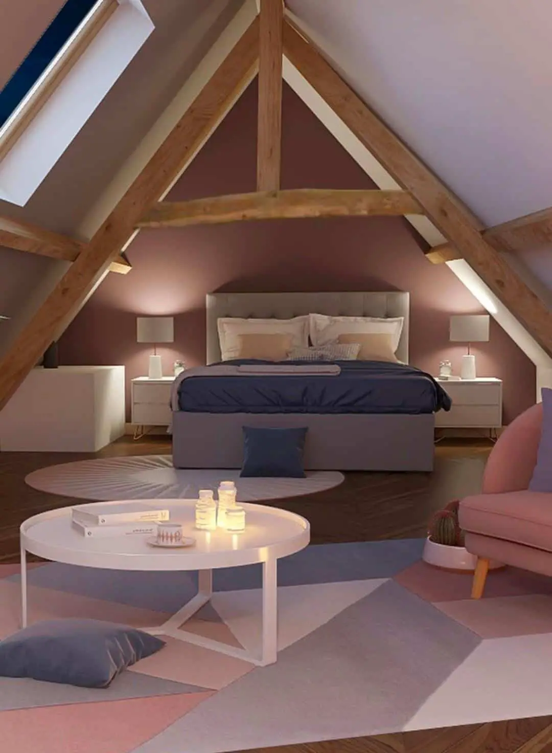 converted attic space for an ADU